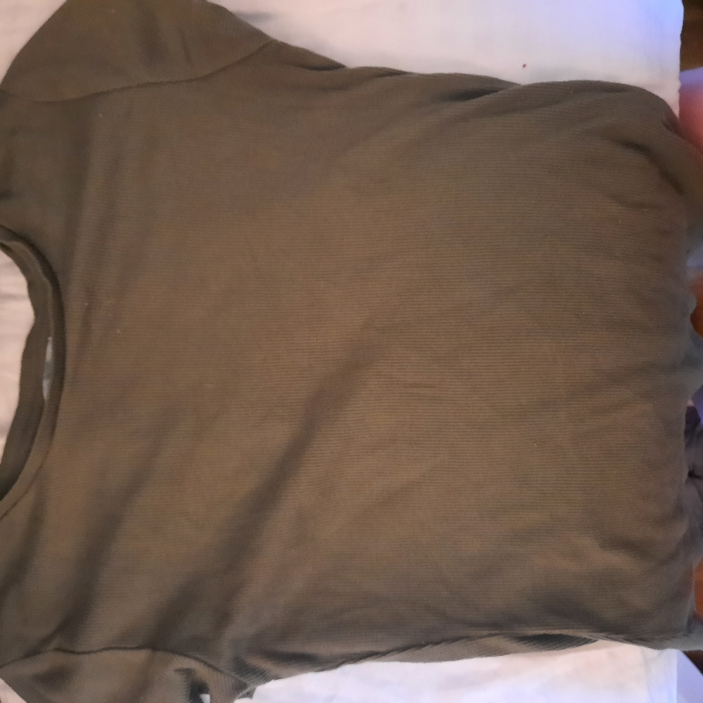 Army green T-shirt